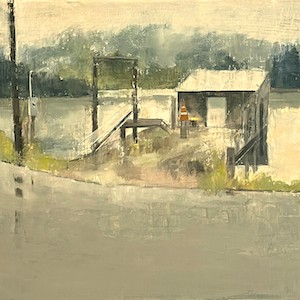 Boathouse in Rain and Fog (SOLD)